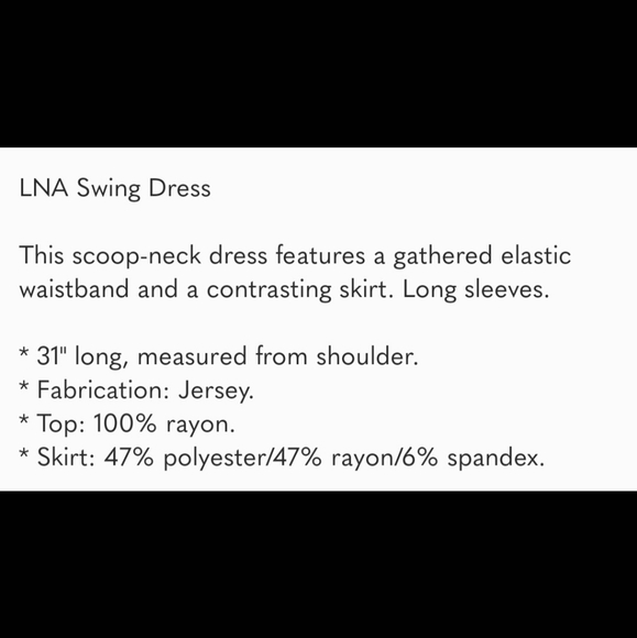 LNA swing dress - Picture 5 of 5